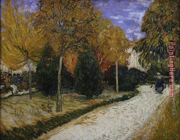 Vincent van Gogh Path in the Park at Arles